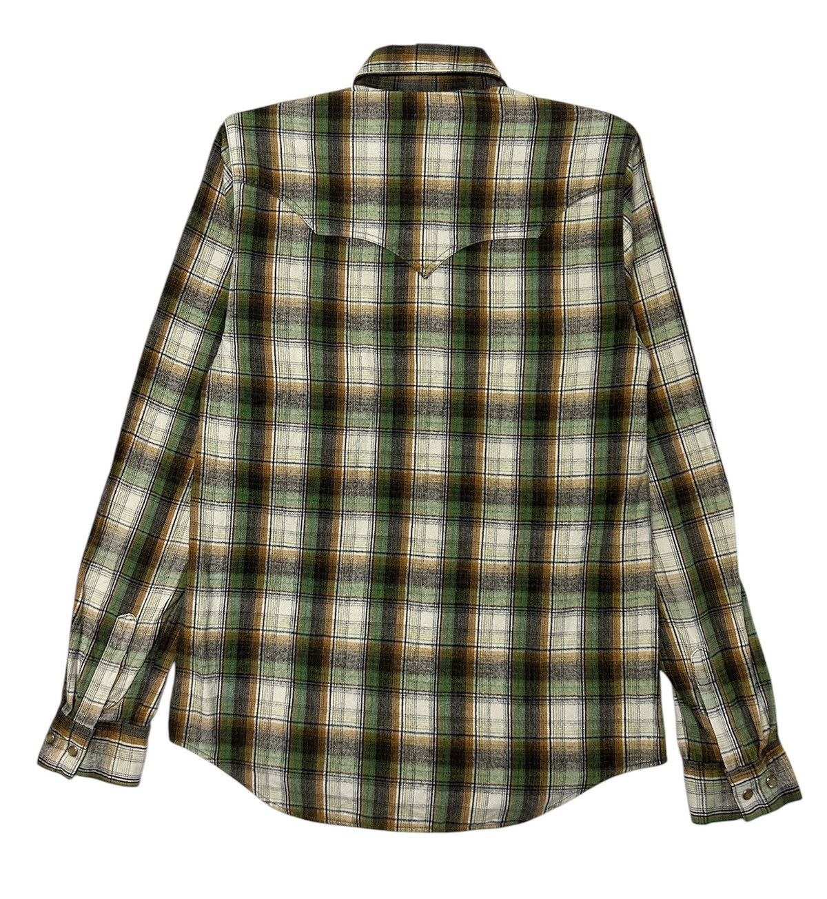 DISCOVERED × Japanese Brand × Vintage 💥NEED GONE💥DISCOVERED FLANNEL STONE BUTTON Size US M / EU 48-50 / 2 - 2 Thumbnail