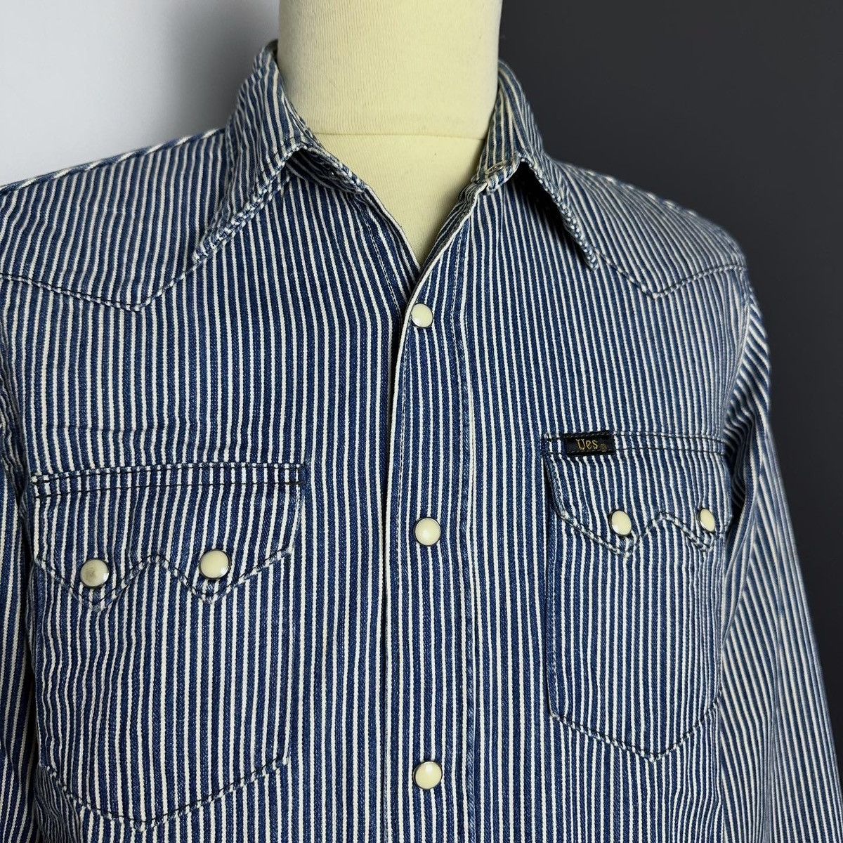 UES Japan Ues Hickory shirt Size US M / EU 48-50 / 2 - 2 Thumbnail