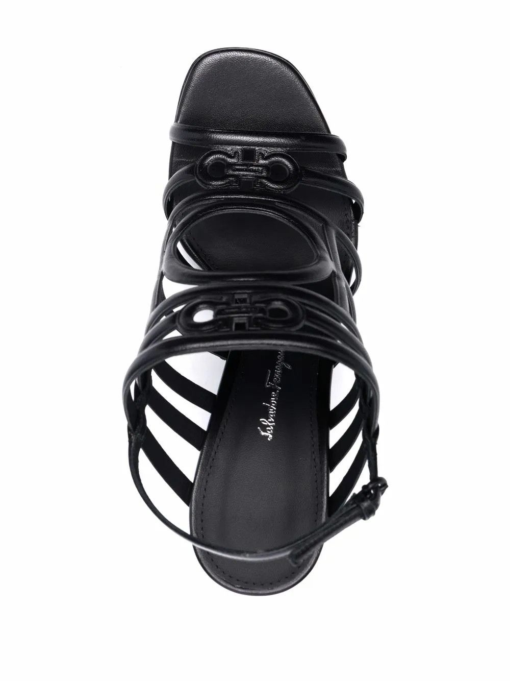 Salvatore Ferragamo o1y0426 Slingback Strap Sandals in Black Size US 5.5 / IT 35.5 - 4 Thumbnail