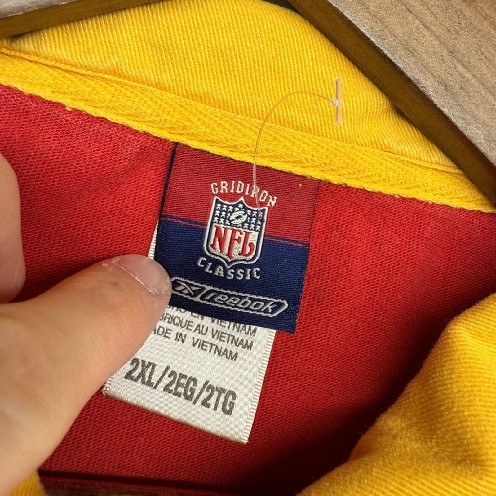 NFL × Reebok × Vintage Vintage Kansas City Chiefs Rugby Polo Shirt mens 2XL Red y2k Size US XXL / EU 58 / 5 - 9 Thumbnail