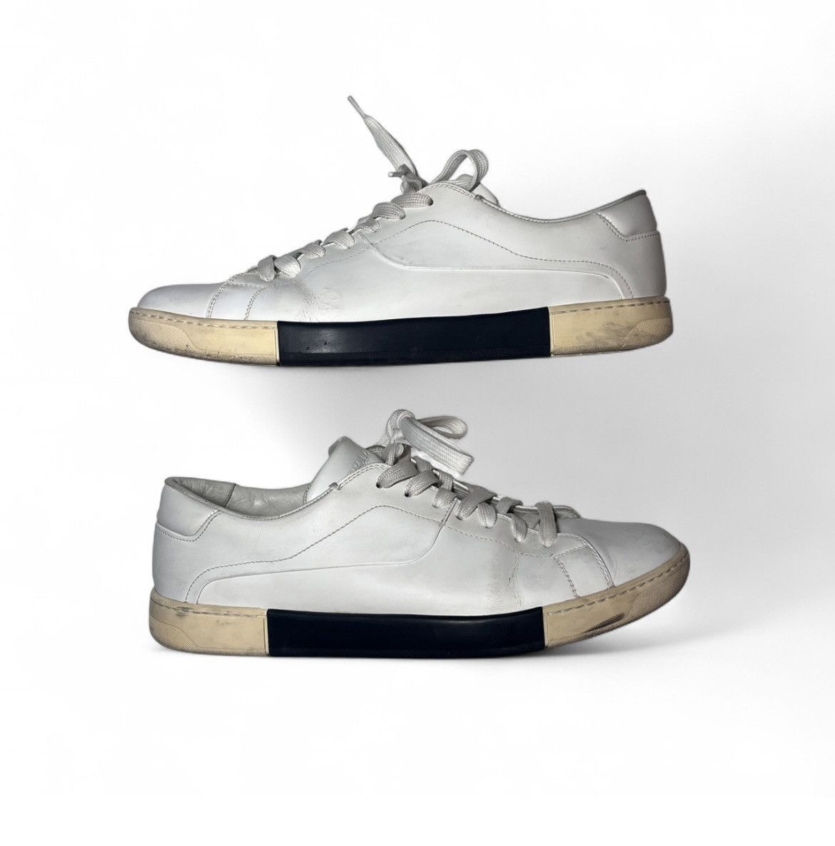 Prada Prada white low top sneaker Size US 8.5 / EU 41-42 - 4 Thumbnail