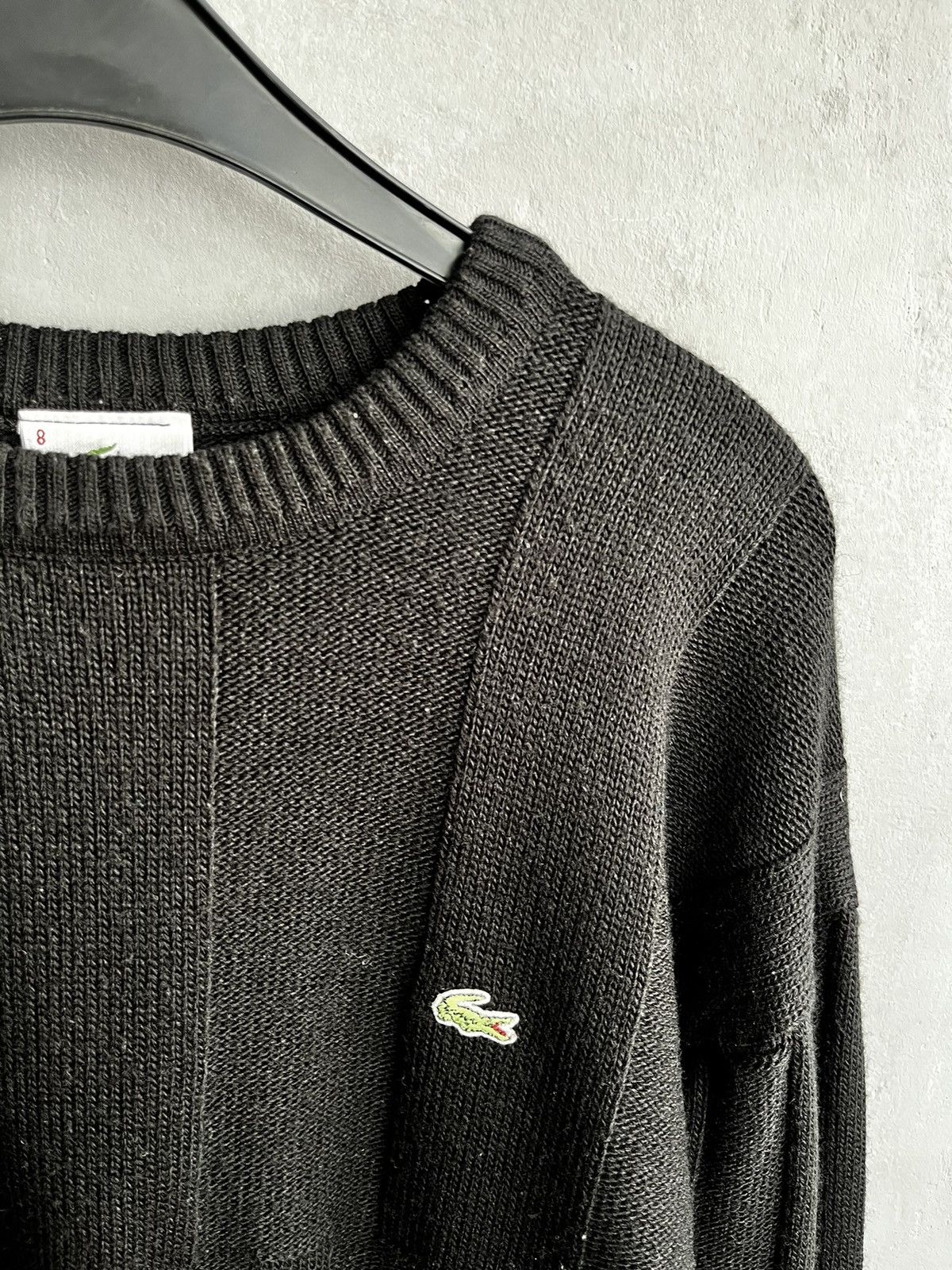 Lacoste × Vintage Lacoste black knit sweater vintage Size US XL / EU 56 / 4 - 3 Thumbnail