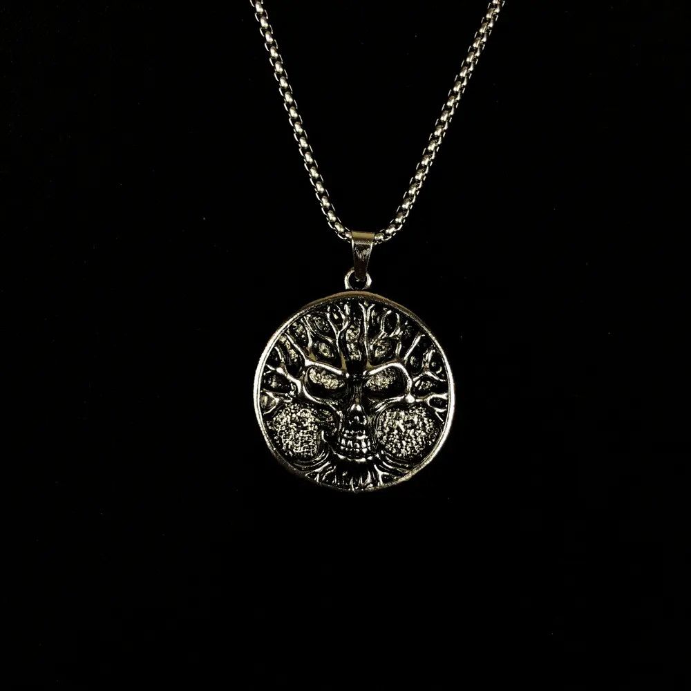 Jewelry Skull Necklace Punk Chain Opium Style Size ONE SIZE - 4 Thumbnail