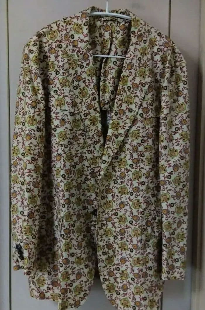 Gucci Gucci Paisley Beige Tailored Jacket Size US L / EU 52-54 / 3 - 1 Thumbnail