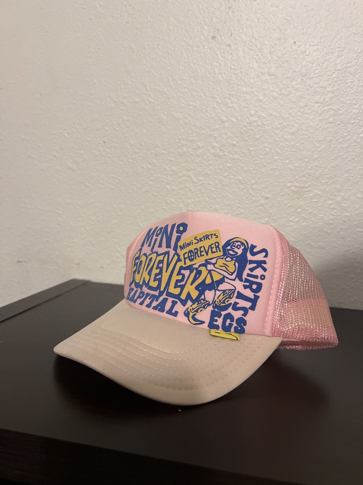 image of Kapital Mini Skirts Are Forever Hat in Pink, Men's