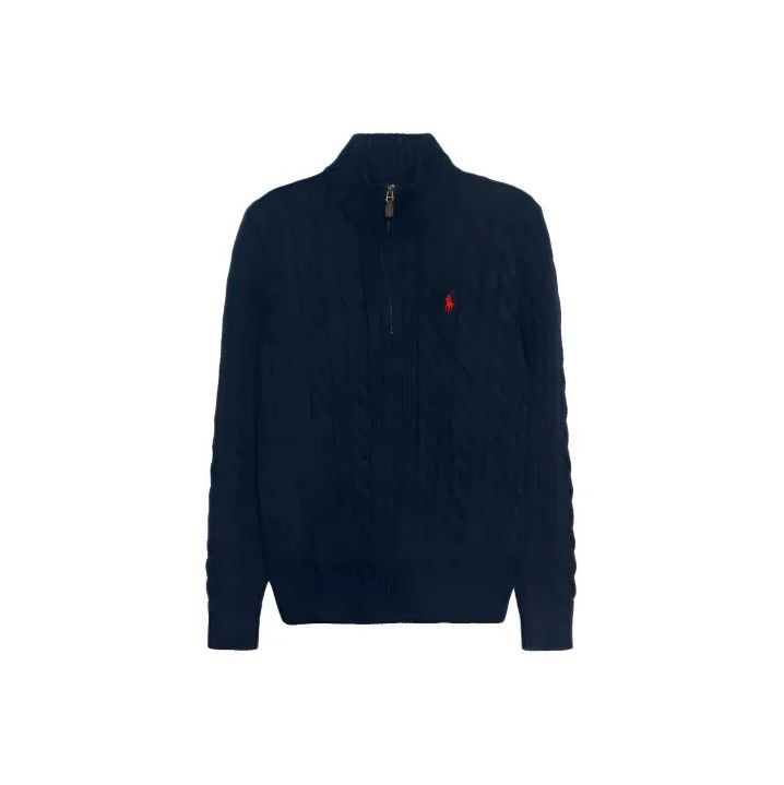 Polo Ralph Lauren Polo Ralph Lauren FW22 Cable Knit Logo Sweater Size US XXL / EU 58 / 5 - 1 Thumbnail