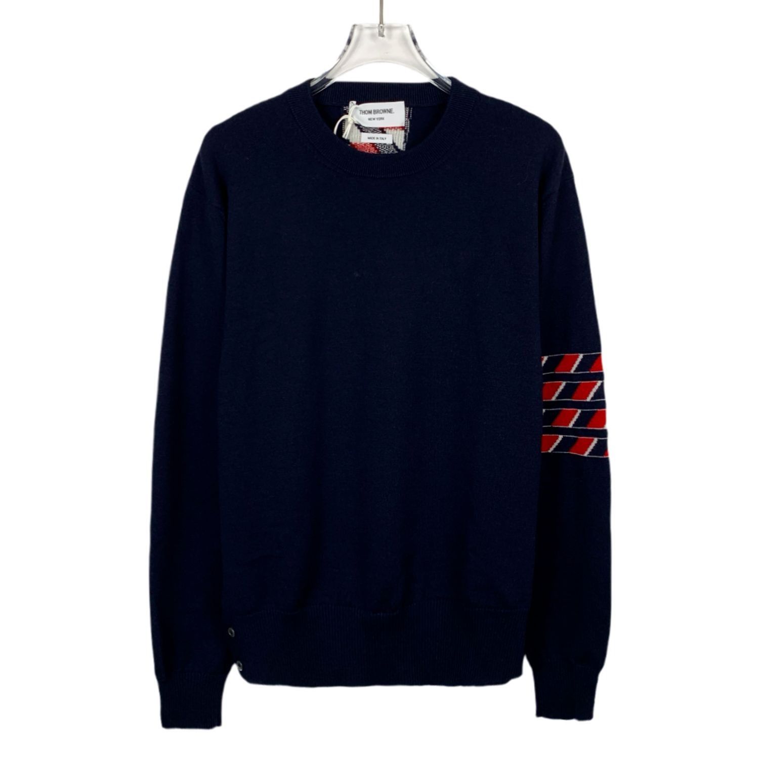 Thom Browne Thom Browne Navy Lobster Wool Sweater With Red & White Strip Size XS / US 0-2 / IT 36-38 - 1 Thumbnail