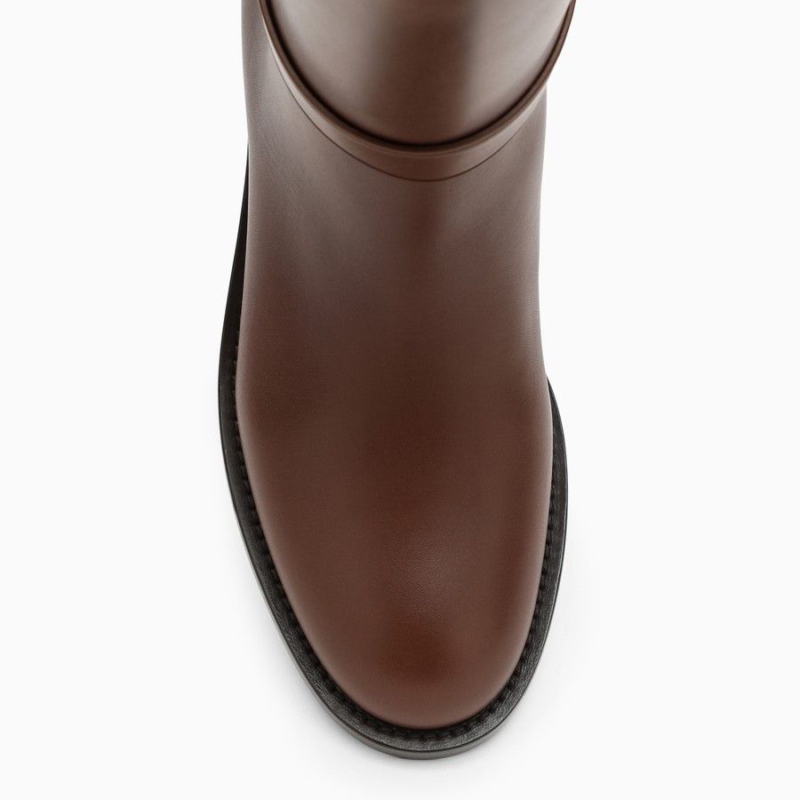 Burberry o1d2blof0824 High Leather Boots in Brown Size US 8 / IT 38 - 3 Thumbnail
