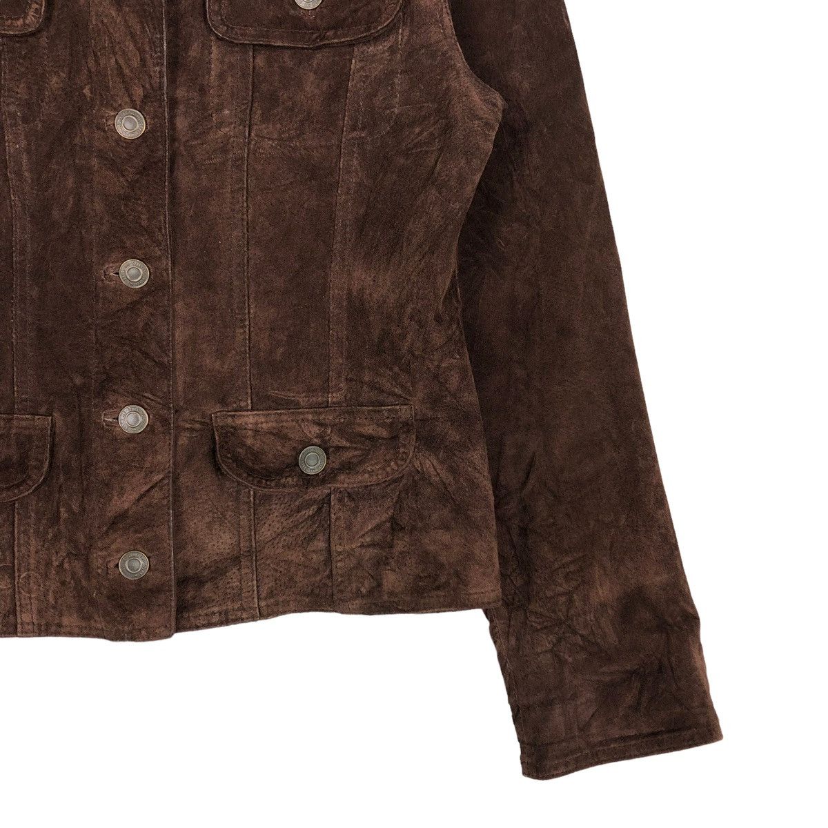 Japanese Brand VINTAGE CROPPED BIKER JACKET STYLE ME JAPAN MINK FUR COLLAR Size M / US 6-8 / IT 42-44 - 7 Thumbnail