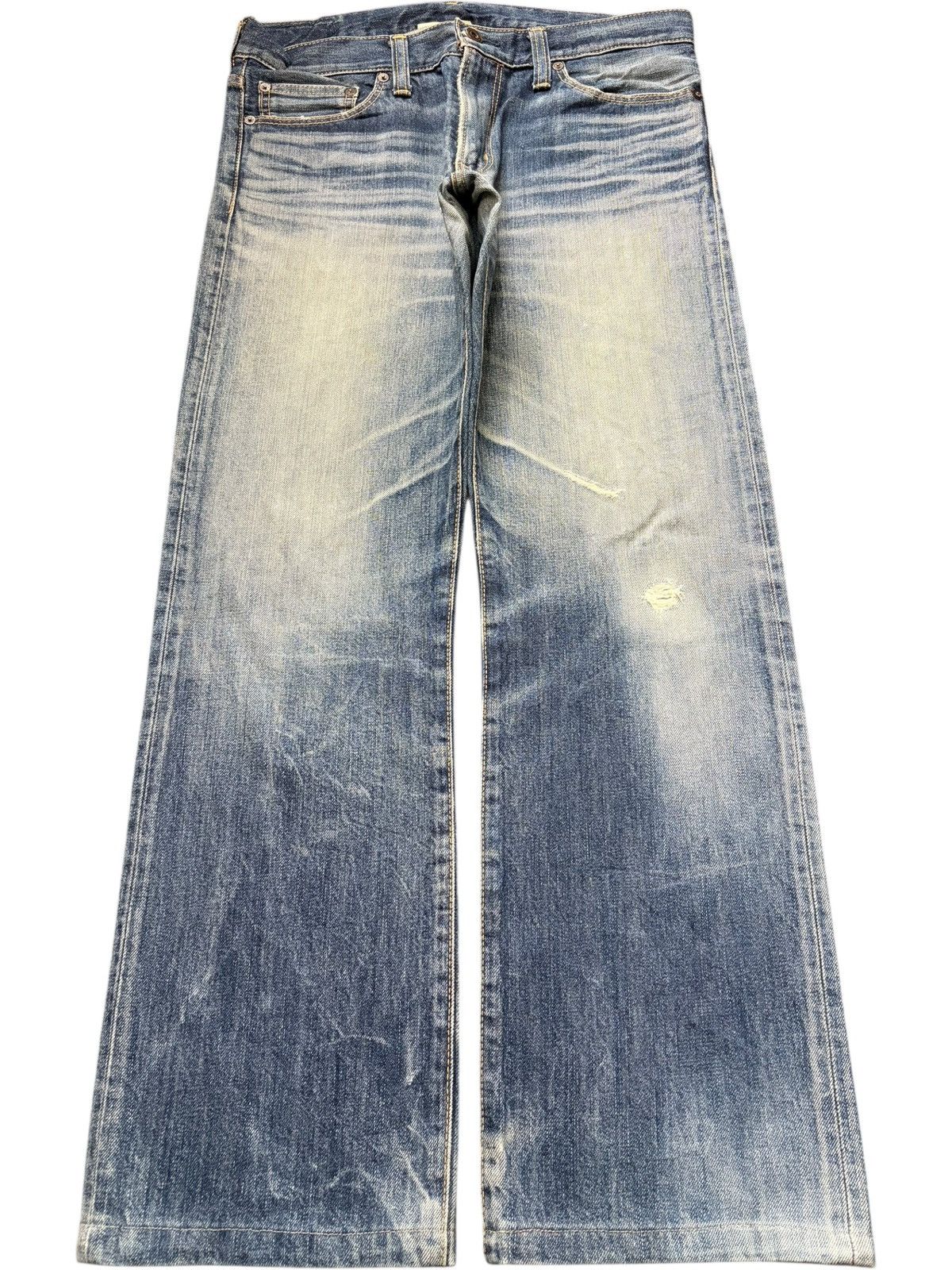 Edwin Vintage Japanese Brand Faded Wash Distress Loose Jeans Size US 32 / EU 48 - 1 Thumbnail