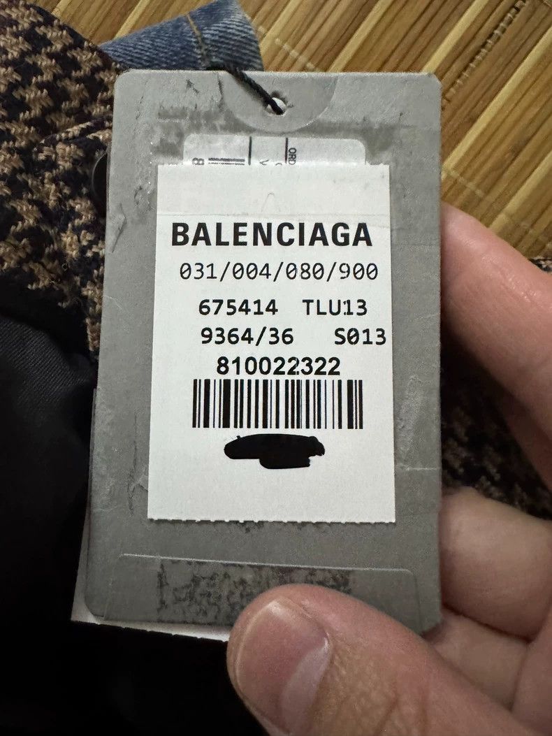 Balenciaga Balenciaga Patchwork Denim Skirt Size 35" - 6 Thumbnail