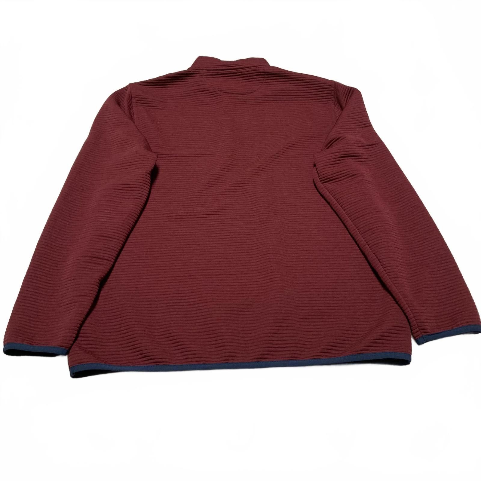 J.Crew J.Crew Men's Large Authentic Fleece Burgundy Pullover Size US L / EU 52-54 / 3 - 2 Thumbnail
