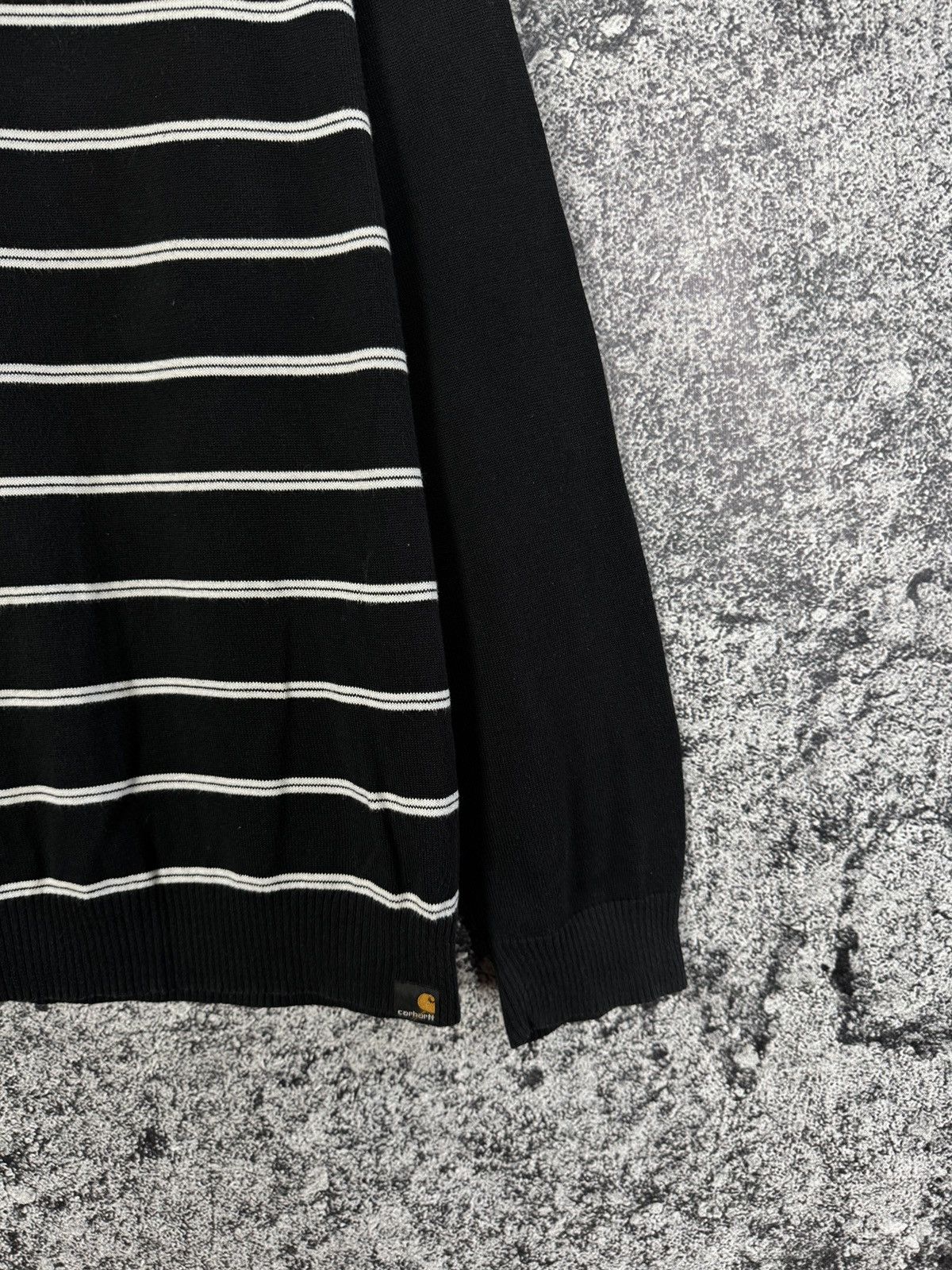 Carhartt Carhartt Shaft Ike Stripe Sweater Knit Pullover VTG Size XL Size US XL / EU 56 / 4 - 5 Thumbnail
