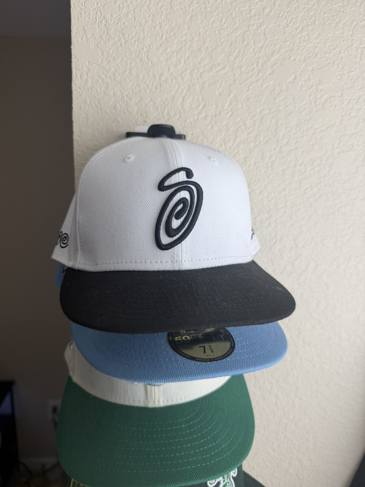 New Era × Stussy Stussy New Era Fitted 7 3/8 Curly S | Grailed