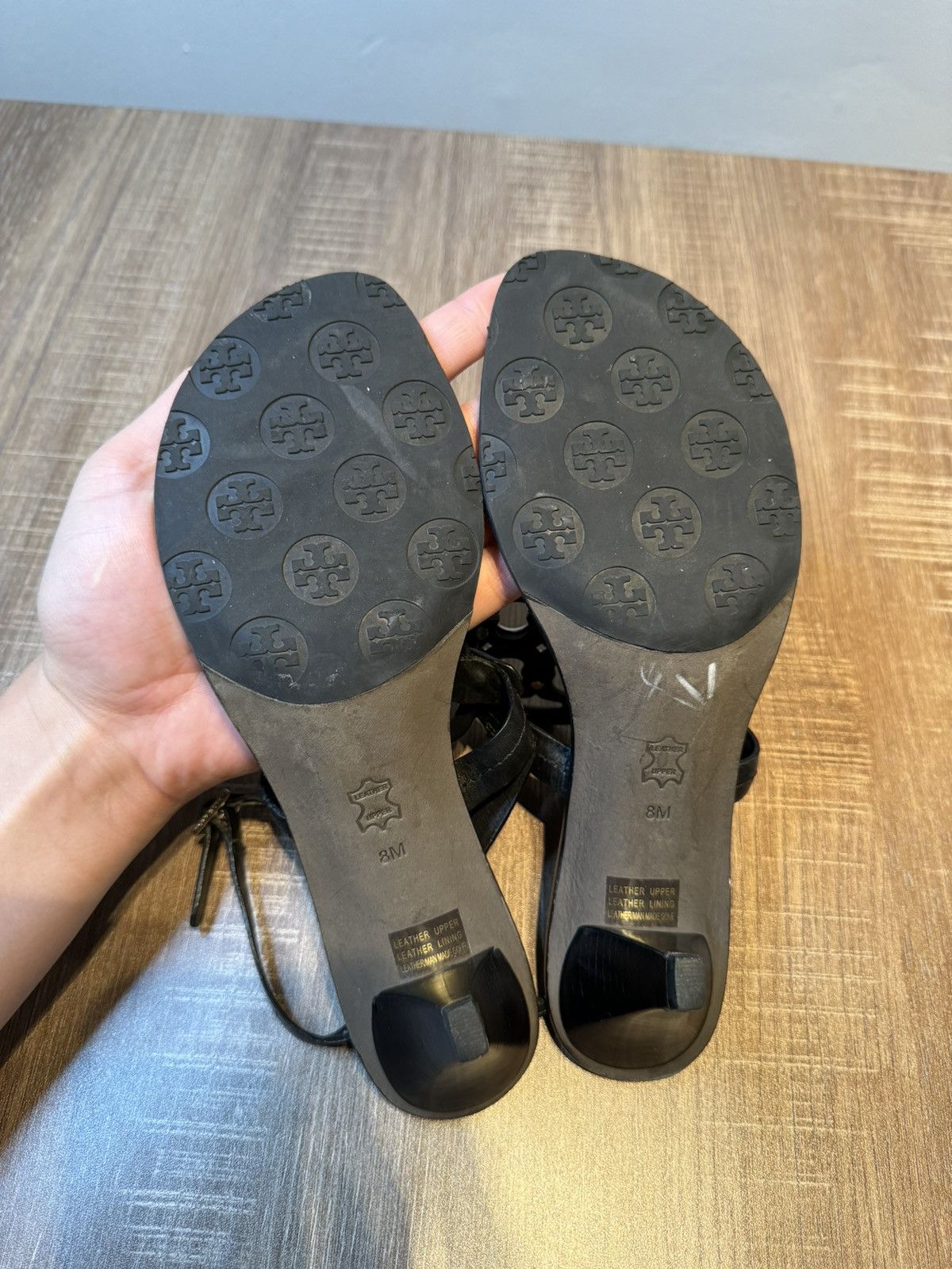 Tory Burch Tory Burch Black Leather Holly Kitten Heel Sandals Size 8 Size US 8 / IT 38 - 6 Thumbnail