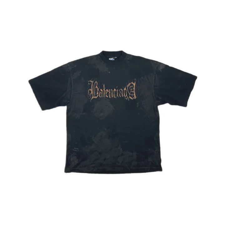 Balenciaga Balenciaga Abstract Logo Print Short Sleeve T-Shirt 0079-25 Size US XS / EU 42 / 0 - 2 Thumbnail