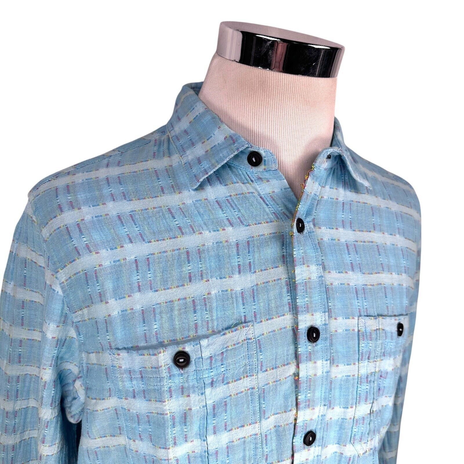 Other Carbon 2 Cobalt Shirt Men’s Medium Blue Geometric Button-Up Size US M / EU 48-50 / 2 - 2 Thumbnail