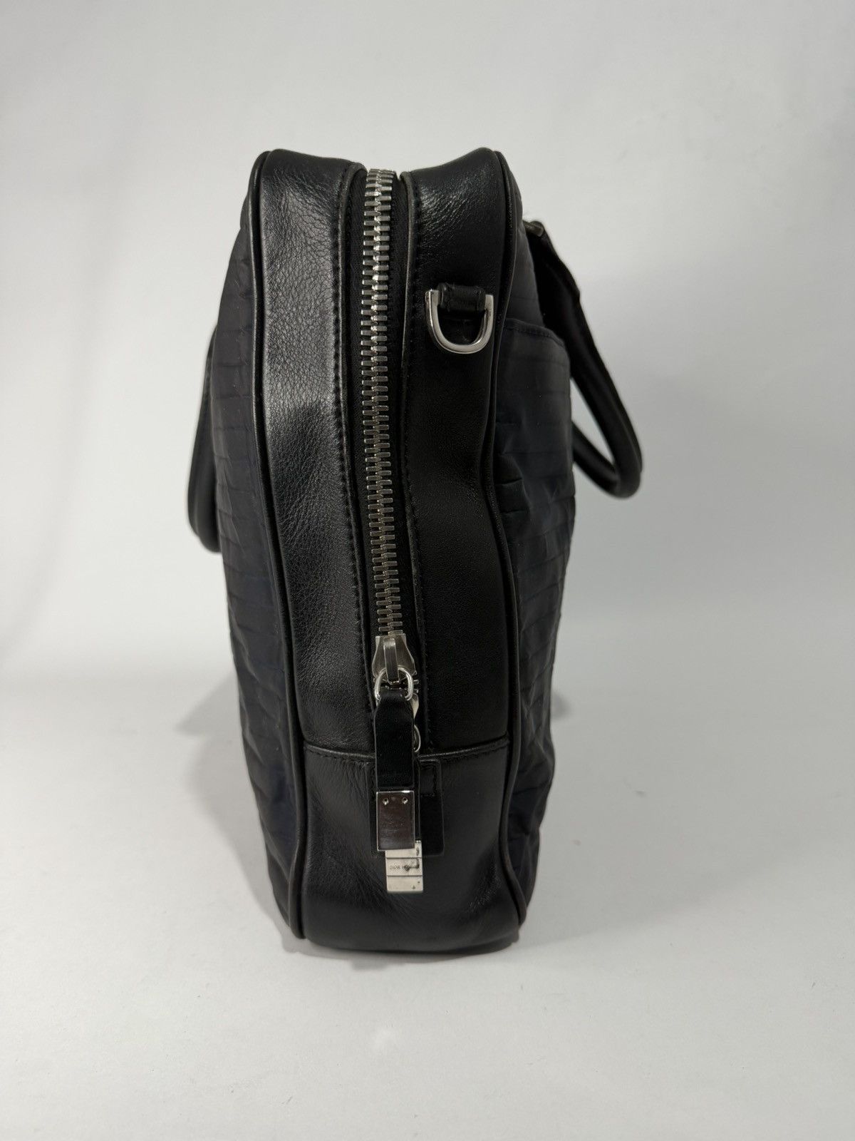 Dior Dior Homme Black/Navy Leather and Nylon Briefcase Size ONE SIZE - 4 Thumbnail