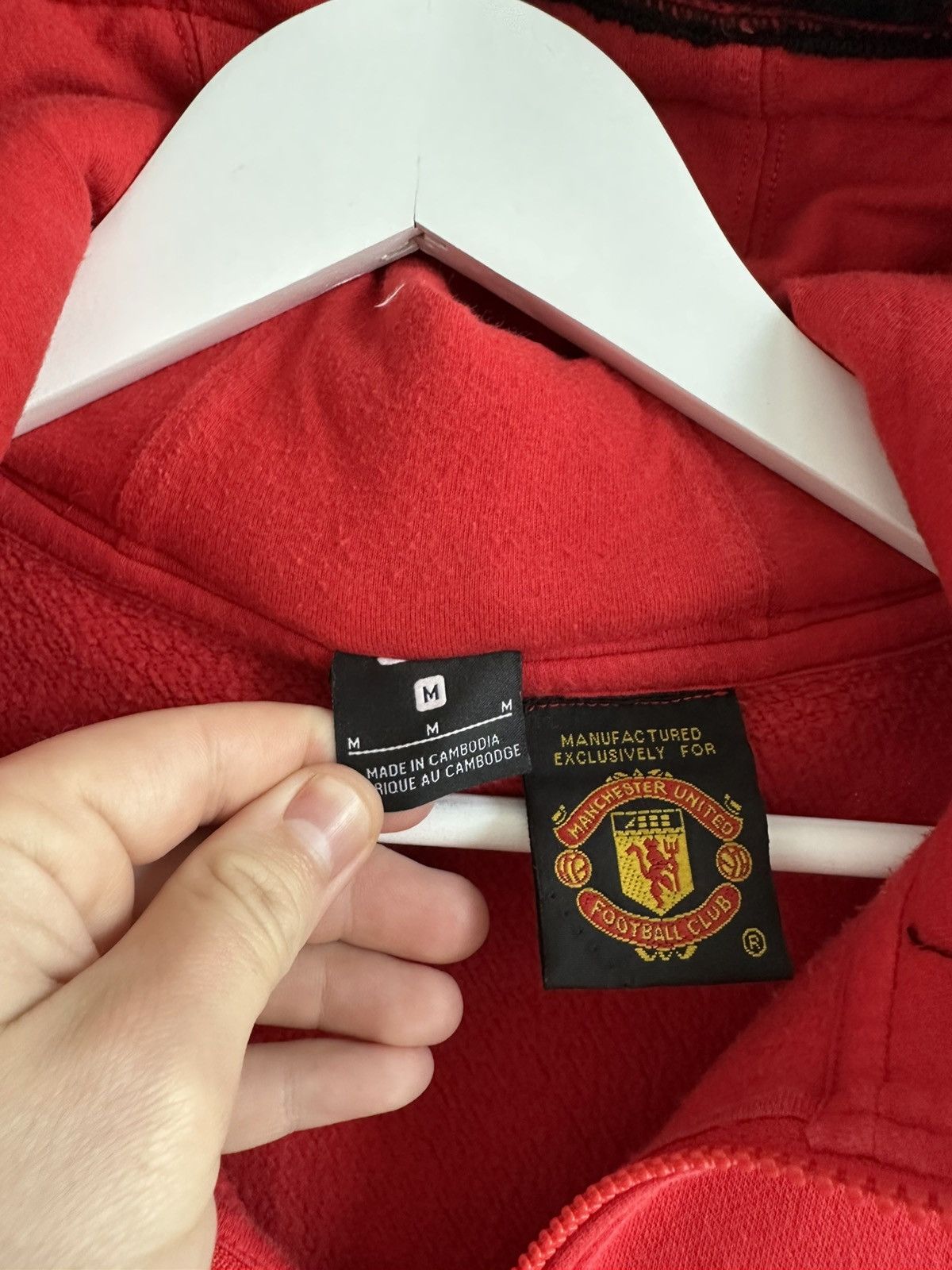 Nike Vintage Japanese Style Nike & Manchester United Custom Zip Size US M / EU 48-50 / 2 - 9 Thumbnail