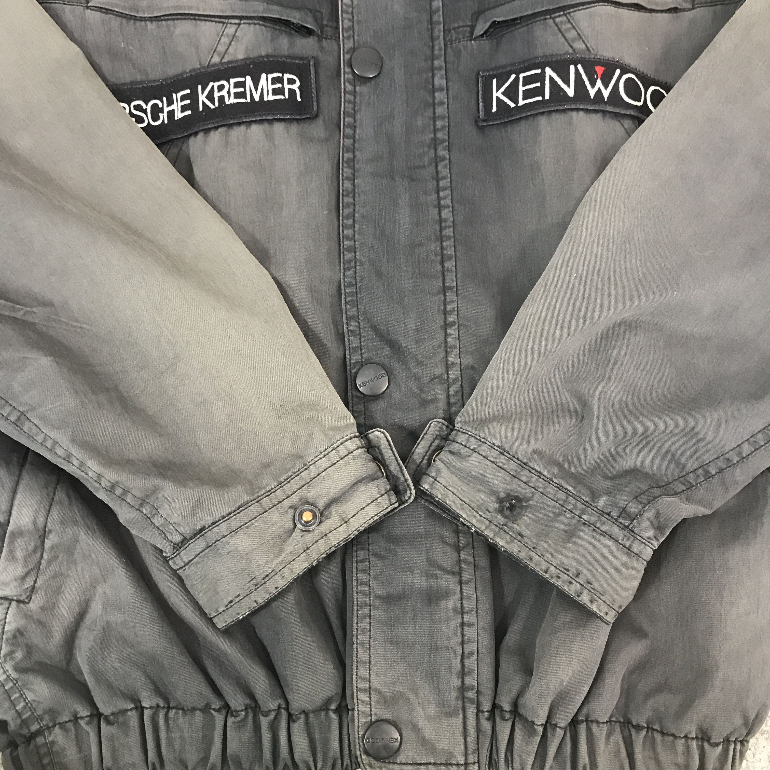 Japanese Brand Vintage Kenwood x Porche Racing black faded jacket K69B12 Size US L / EU 52-54 / 3 - 8 Thumbnail