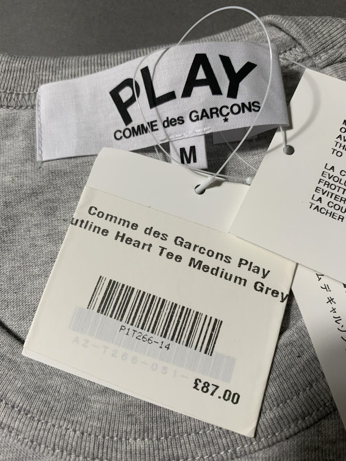 Comme des Garcons Comme des Garçons Outline Heart Tee Medium Size US M / EU 48-50 / 2 - 4 Thumbnail