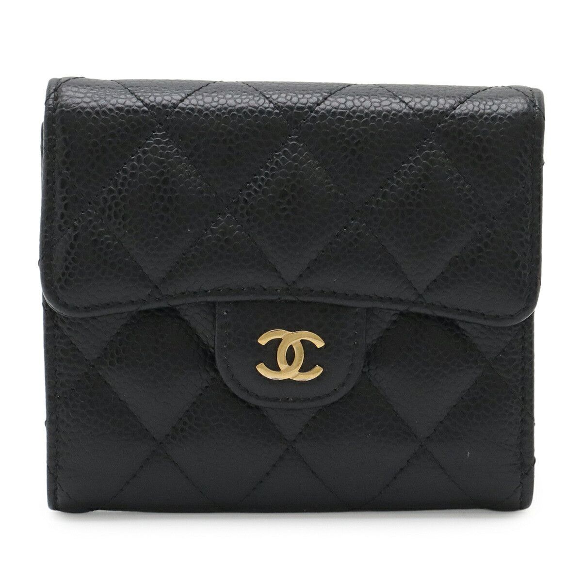 Chanel Chanel Chanel Classic Caviar Skin Wallet Leather Short Wallet AP0231 DUTY FREE for USA Size ONE SIZE - 1 Thumbnail