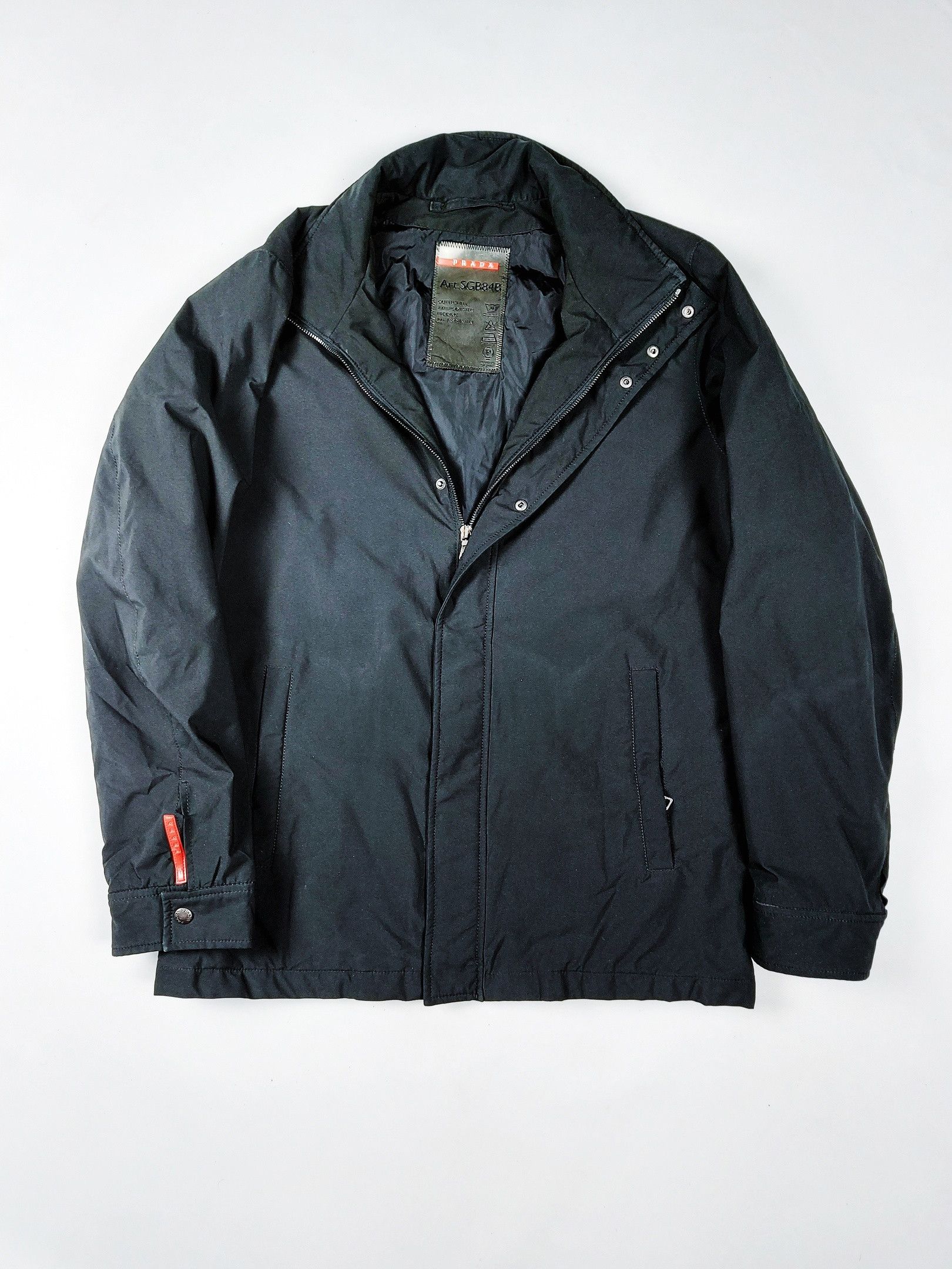 Prada Prada Bomber Jacket Red Logo Size US M / EU 48-50 / 2 - 9 Thumbnail