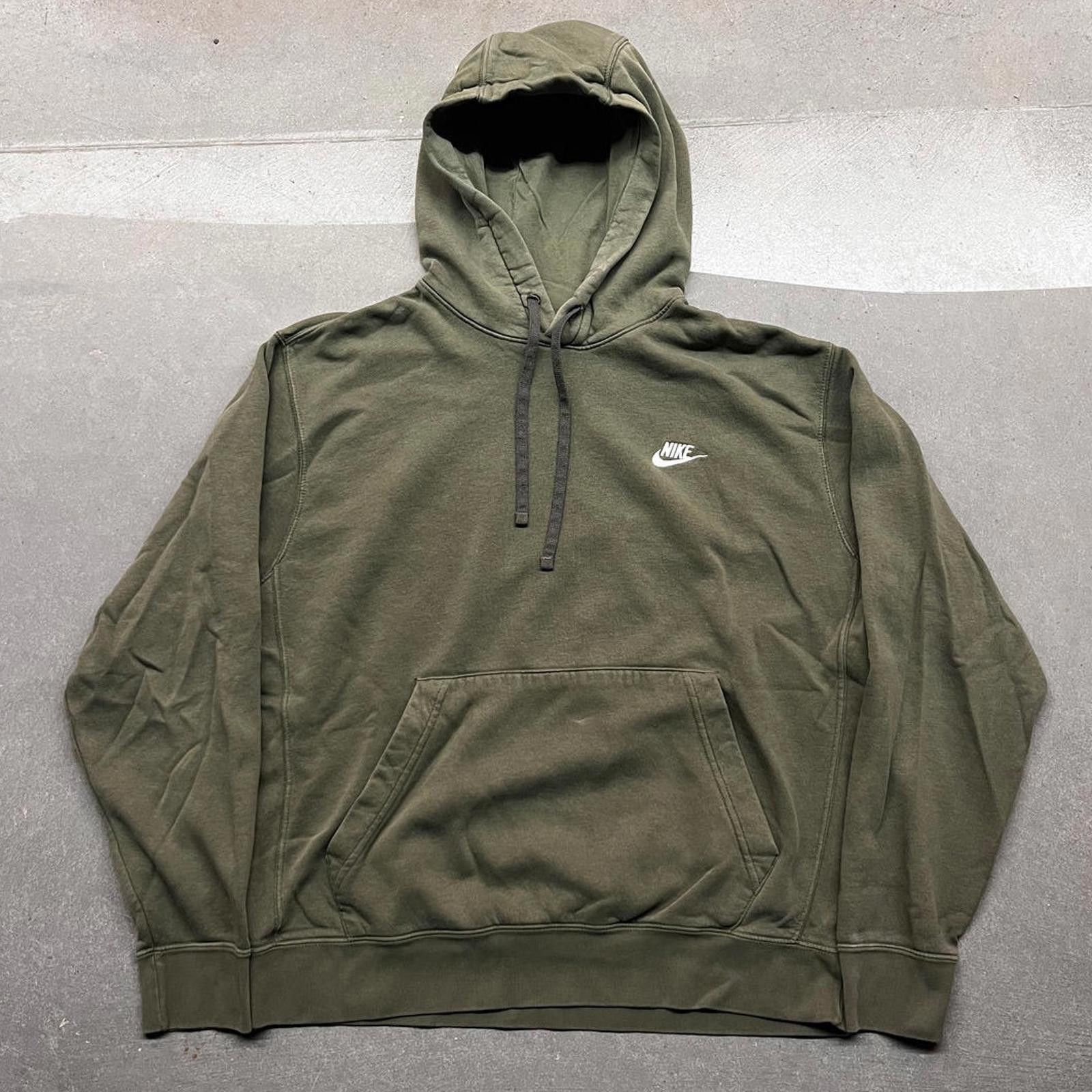 Nike Nike Swoosh Baggy Green Essential Hoodie Size US L / EU 52-54 / 3 - 1 Thumbnail