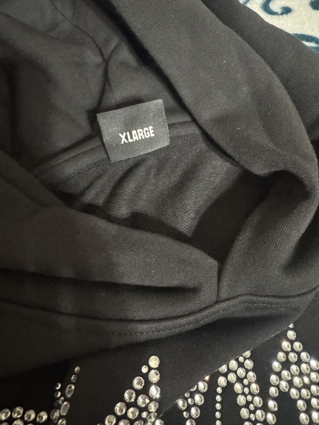 Revenge Revenge X Heartbreak Bejeweled Hoodie Black/Clear Size US XL / EU 56 / 4 - 4 Thumbnail