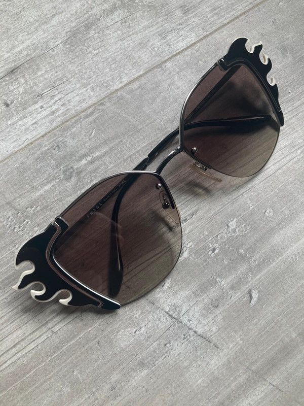 PRADA Sunglasses 🇺🇸 TAX FREE Flame Star Mask Fire Chrome