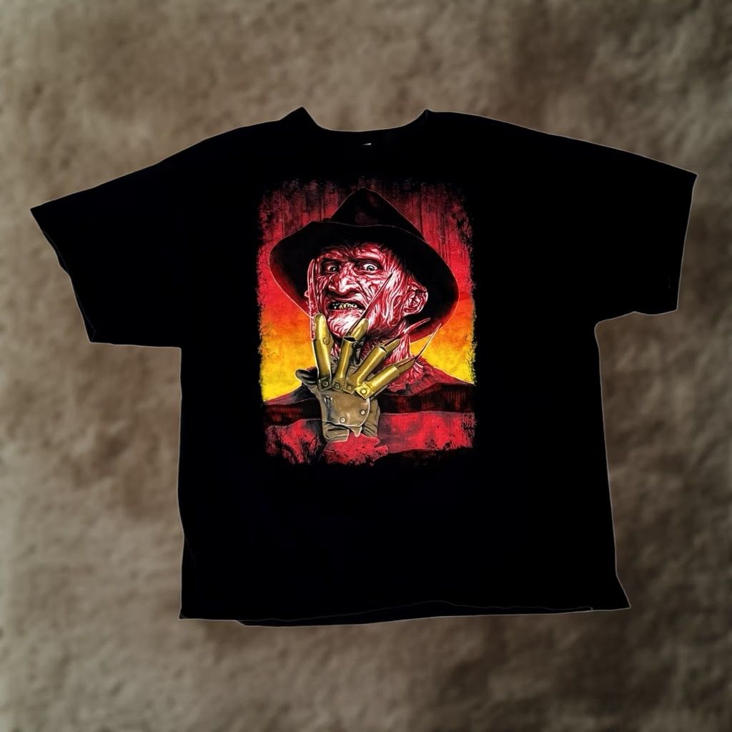 Vintage Freddy Krueger T-Shirt 2XL Retro Movie Promo 80s Horror Size US XXL / EU 58 / 5 - 1 Thumbnail