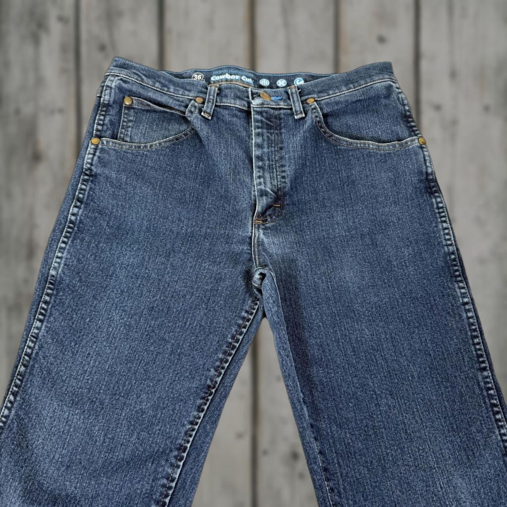 Wrangler Wrangler Jeans Men 32x36 Blue Premium Performance 36 Slim Fit Denim Pants Cowboy Size US 32 / EU 48 - 1 Thumbnail
