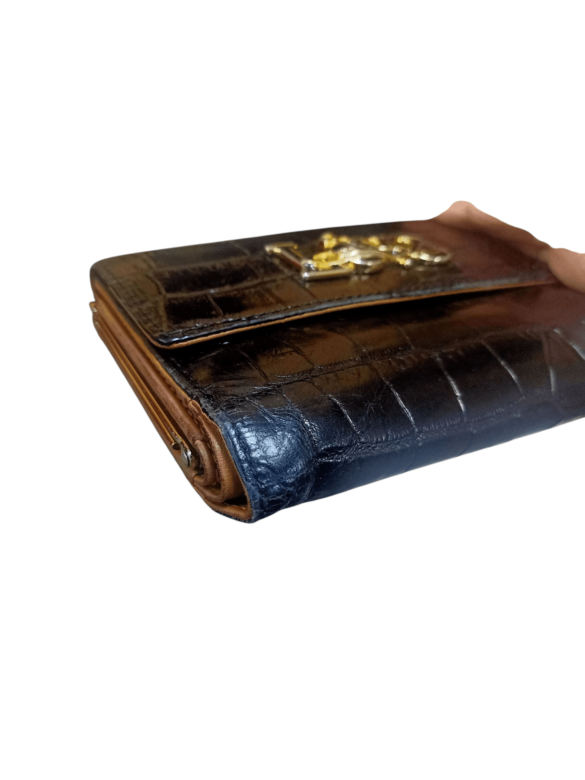 Vivienne Westwood Vivienne Westwood Crocodile Embossed Leather Wallet Purse. Size ONE SIZE - 17 Thumbnail