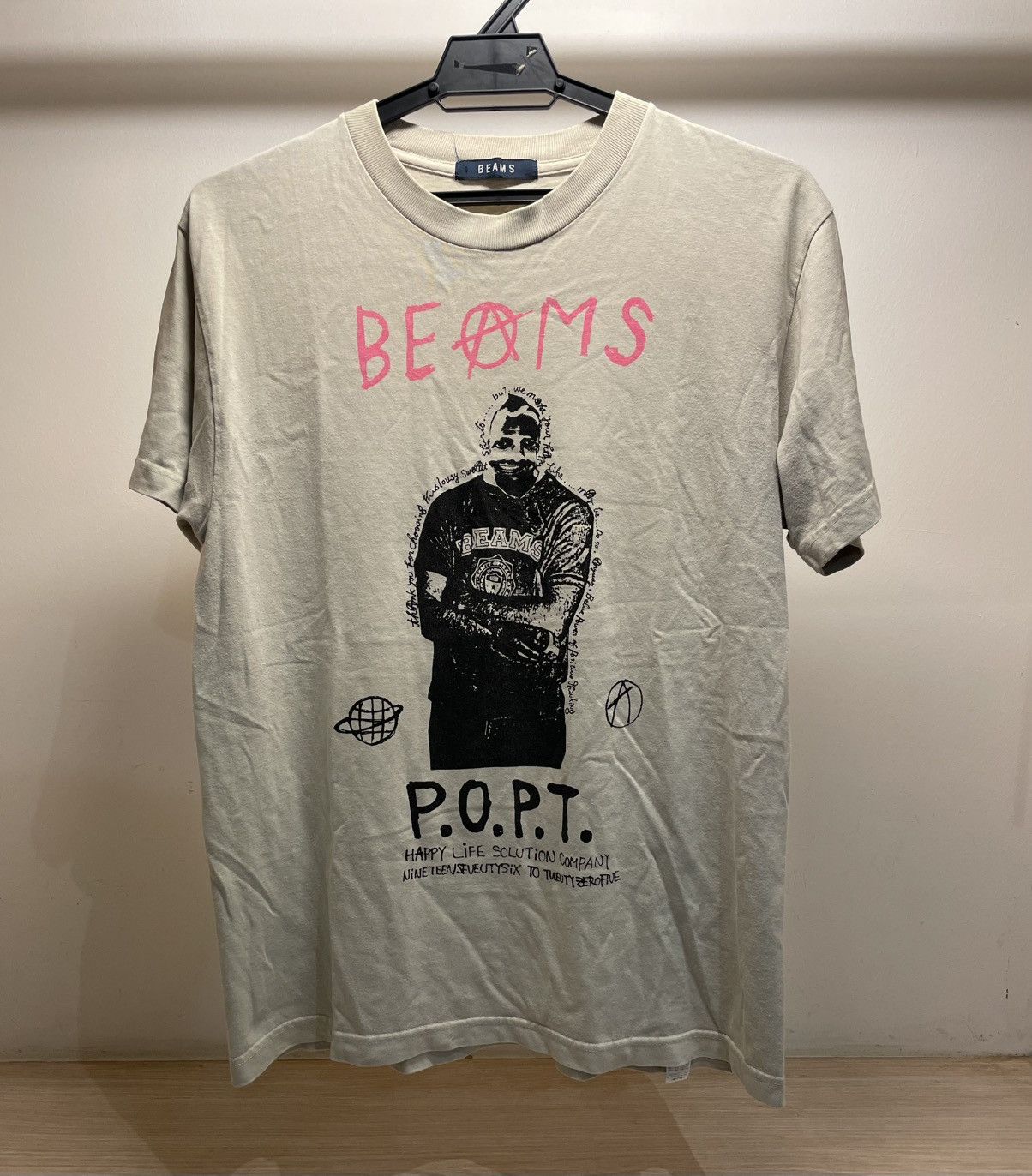 Beams Japan Anarchy Beams P.O.P.T Goodluckfix Punk Style Tee Size US M / EU 48-50 / 2 - 1 Thumbnail