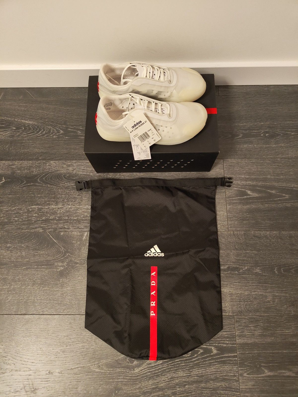 Adidas × Prada Adidas x Prada Luna Rossa 21 “White” Sneakers Size US 6.5 / EU 39-40 - 2 Thumbnail