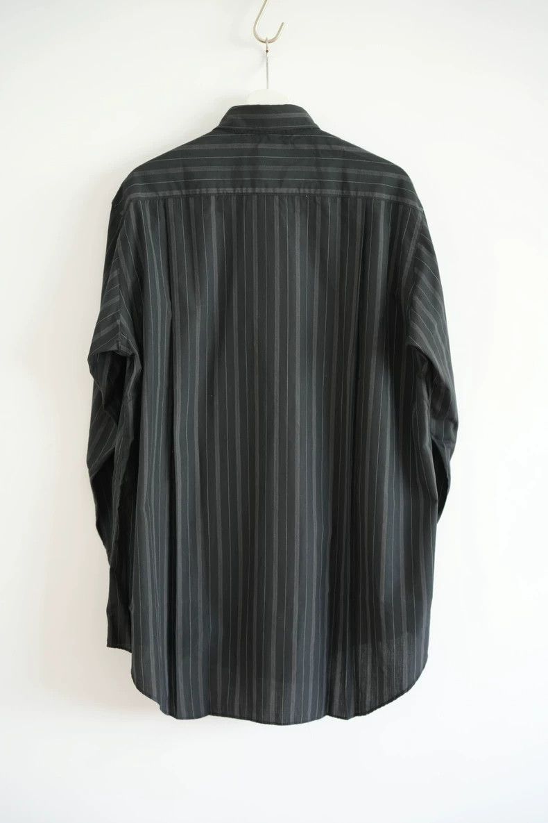 Yohji Yamamoto size os 95aw black and grey striped volumin