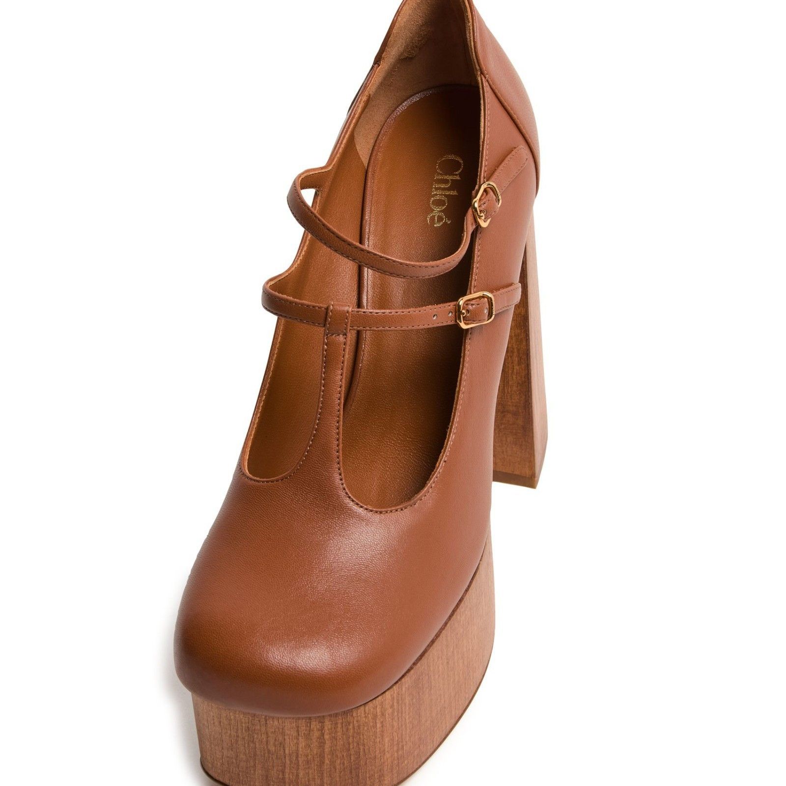 Chloe Loti Ginger Brown 120mm Pumps New & Authentic (Euro Si
