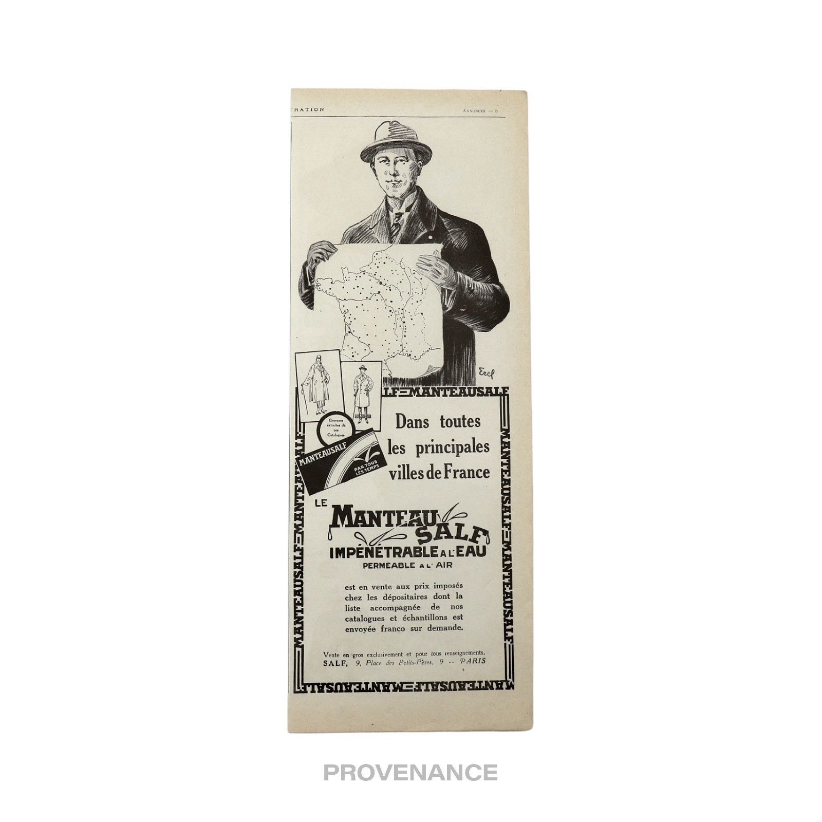 Hermes 🔴 Hermes Antique Vintage Newsprint Ad - HERMÈS SELLIER IV Size ONE SIZE - 4 Thumbnail
