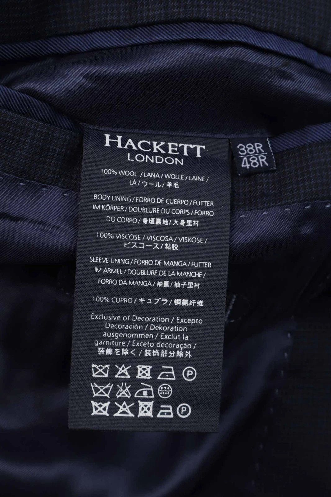 Hackett Hackett London Navy Wool Two Piece Suit Size M / EU48 / UK38 Size 38R - 9 Thumbnail