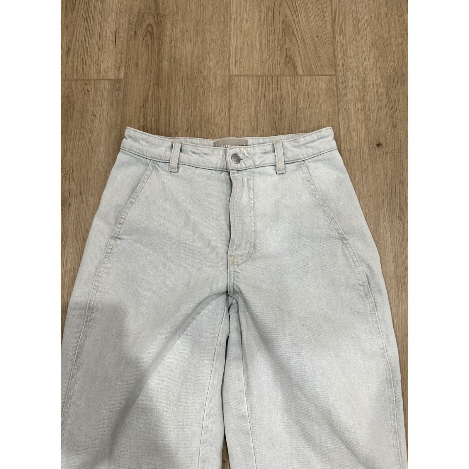 Everlane Everlane Jeans Womens Size 26 Utility Barrel Light Wash Cropped Tapered Denim Size 26" / US 2 / IT 38 - 4 Thumbnail