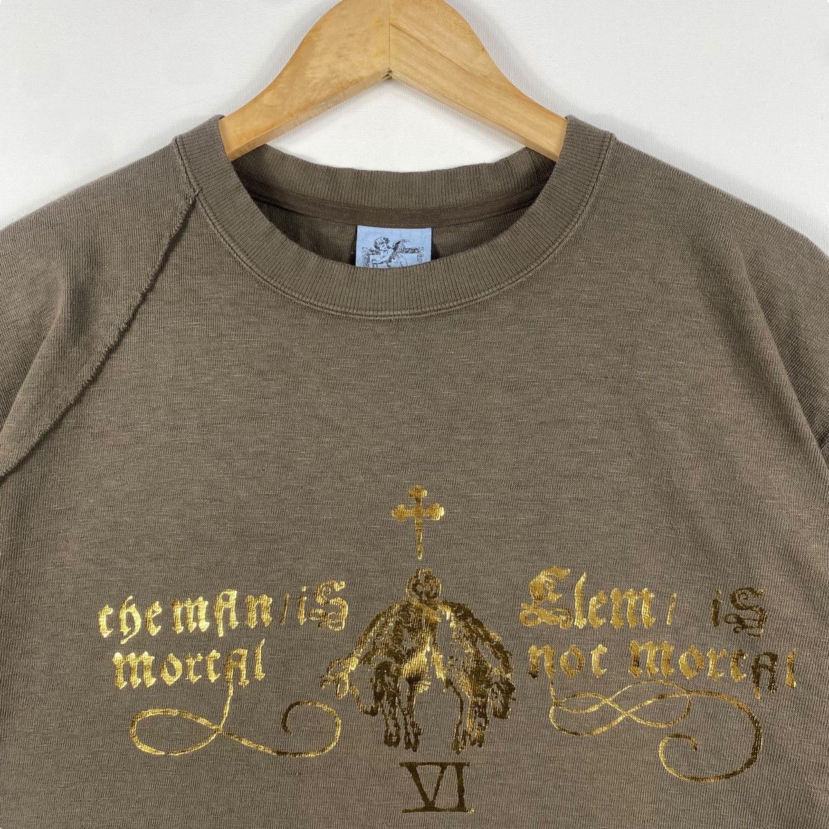 Japanese Brand ELEM The Man Is Mortal Elem Is Not Mortal Graphic Tee Shirt Size US L / EU 52-54 / 3 - 2 Thumbnail