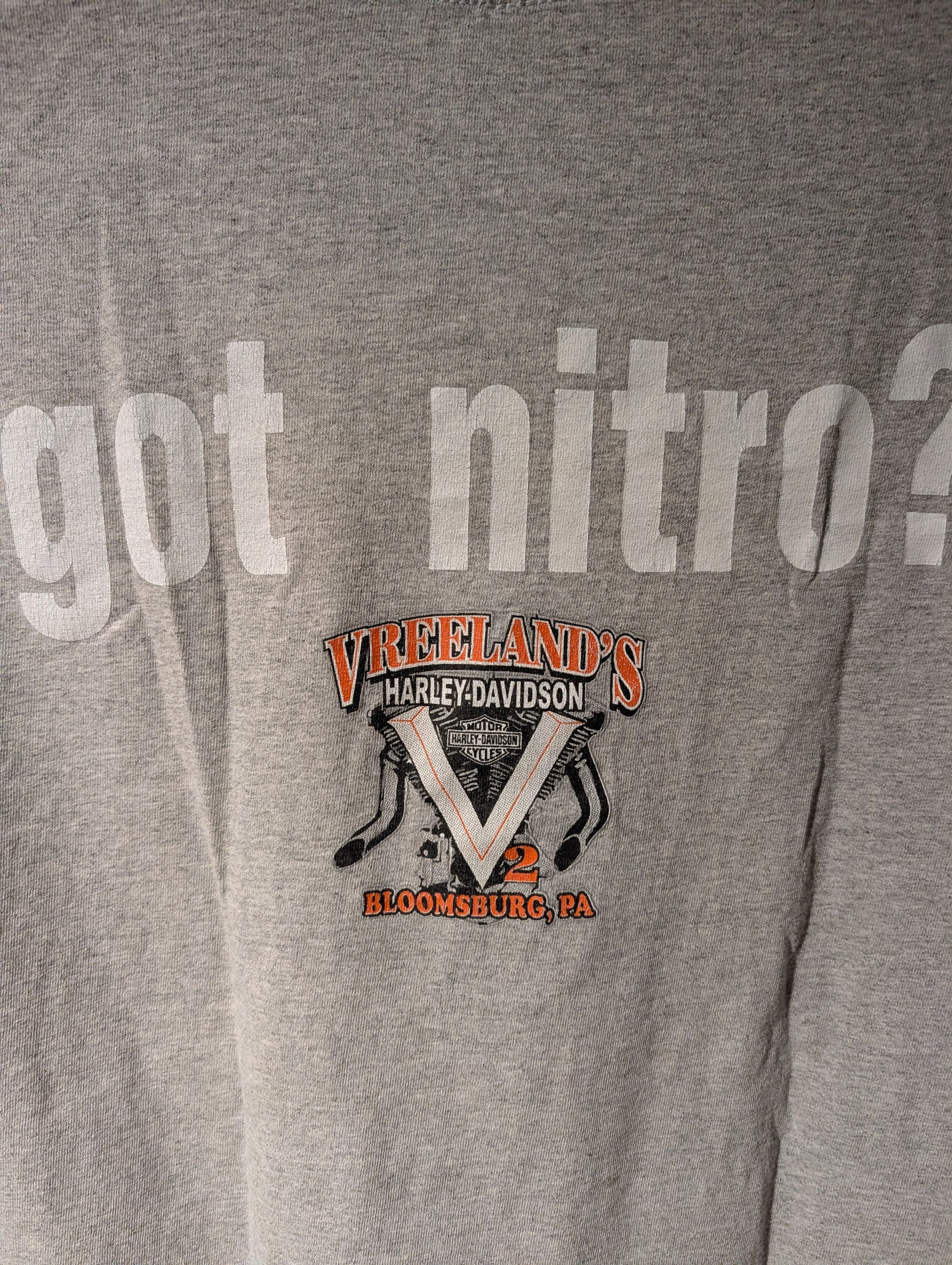 Harley Davidson Nitro Nationals Motorcycle T-Shirt Bloomsburg Harley Size US XL / EU 56 / 4 - 6 Thumbnail