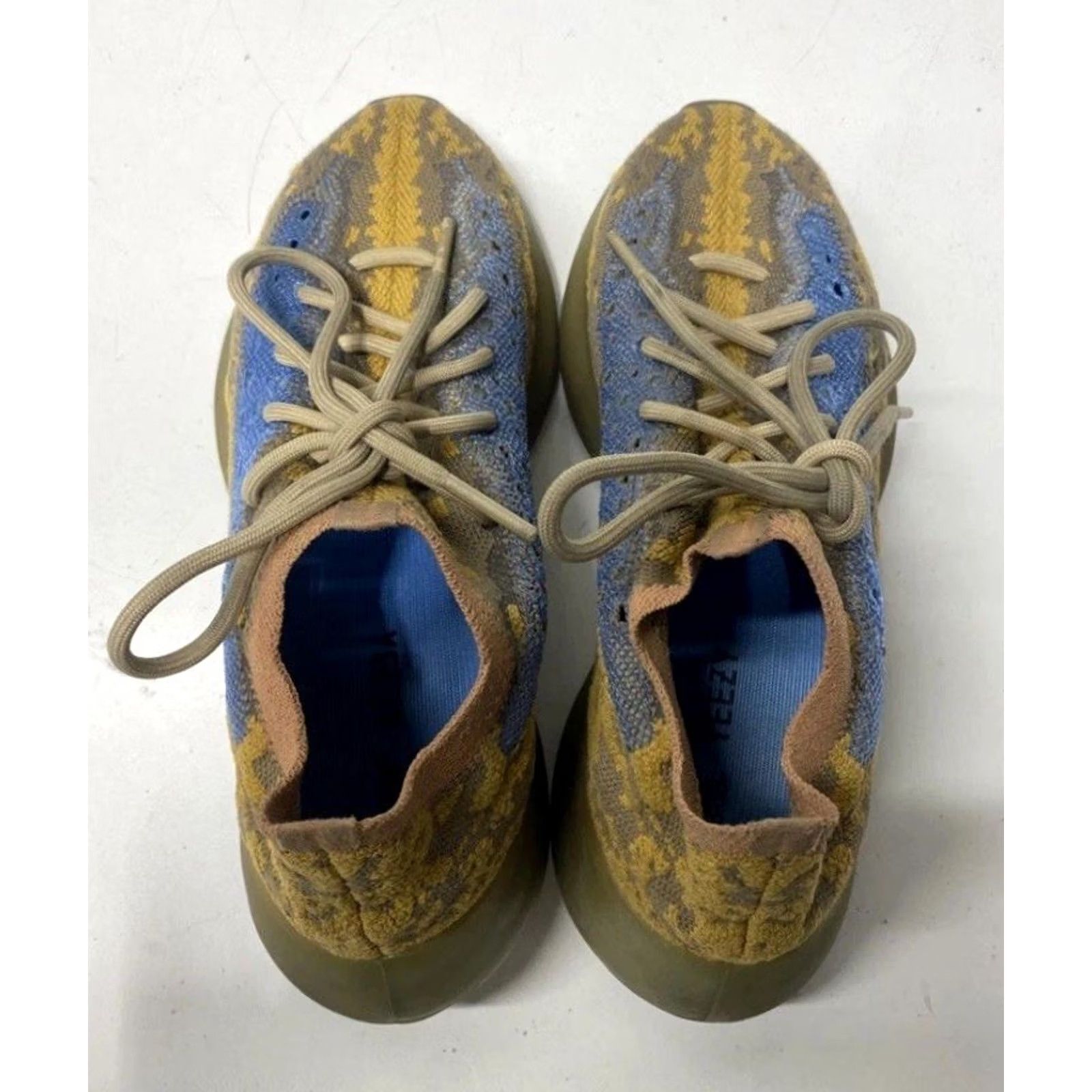 Adidas Men Adidas Yeezy Boost 380 Sneakers Q47306 7.5 Blue Oat Multicolor Lace Non-Reflective Reflective? Size US 8 / EU 41 - 3 Thumbnail