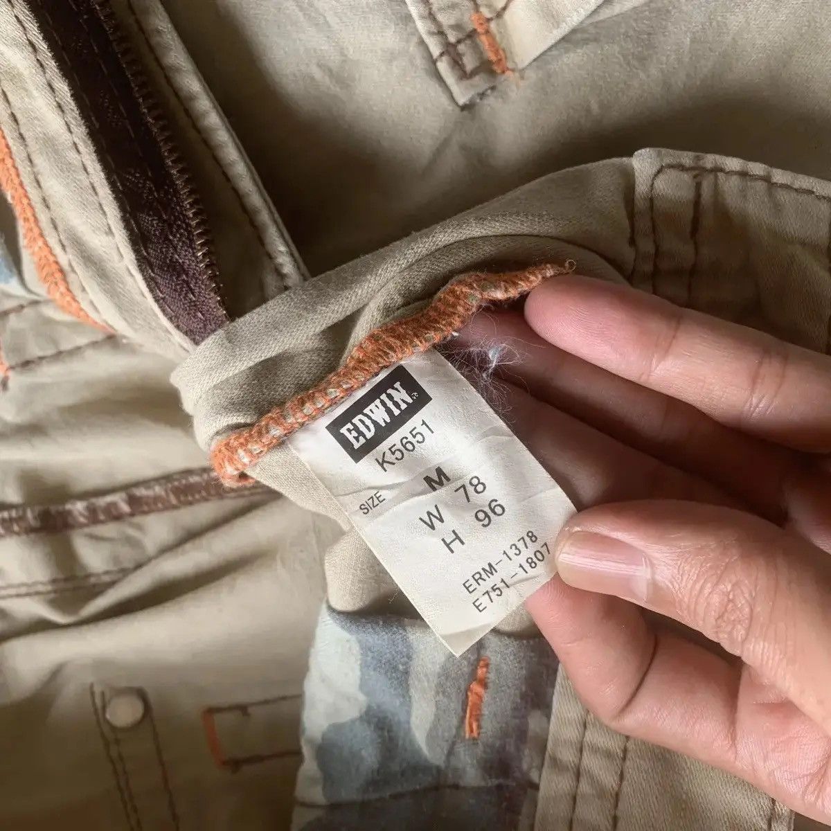 Japanese Brand STEALS 💥 VTG TYPE 505 UTILITY EDWIN CARGO CURVED LEG PANTS Size US 32 / EU 48 - 6 Thumbnail