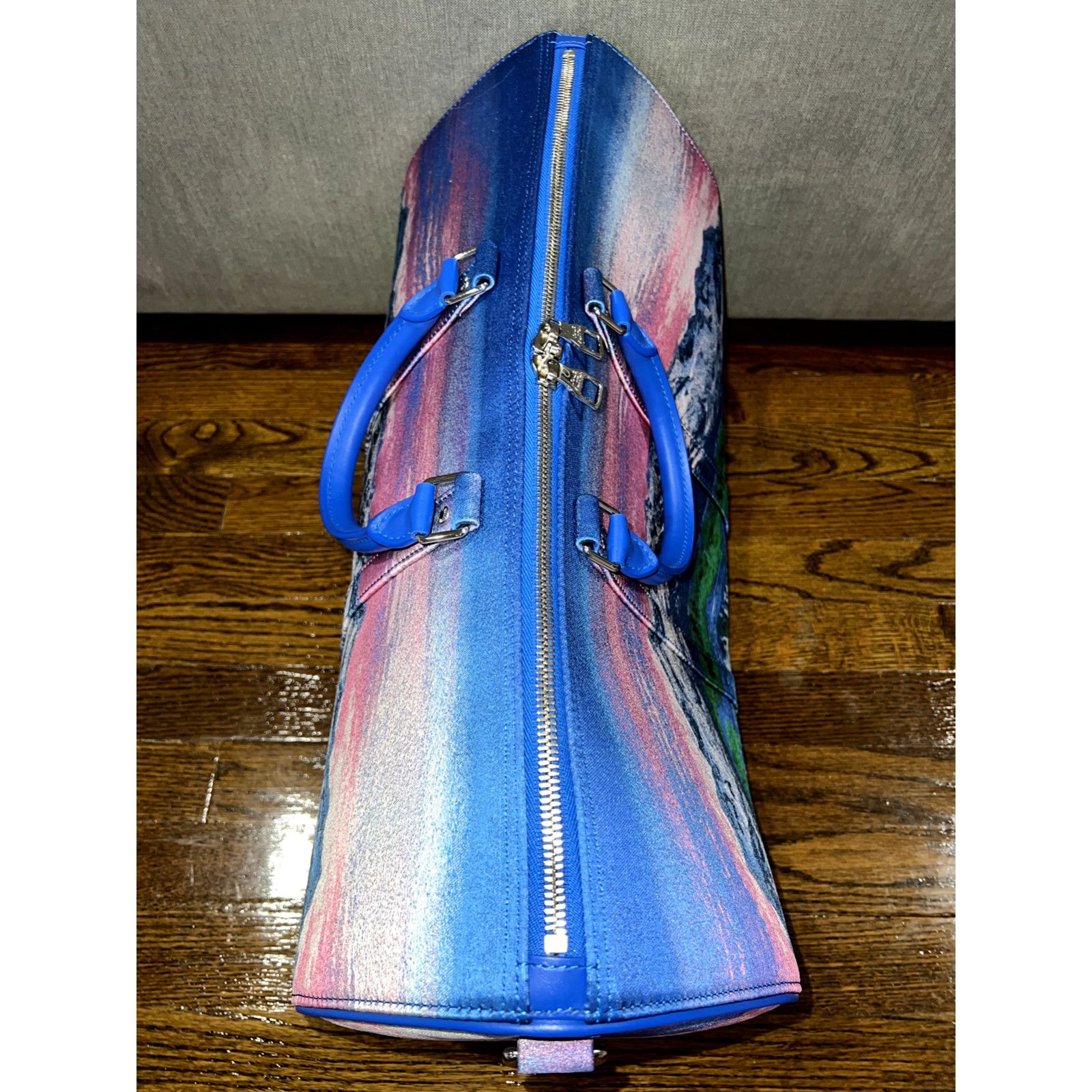 Louis Vuitton Louis Vuitton Keepall Virgil Blue Weekend Travel Bag Size ONE SIZE - 10 Thumbnail