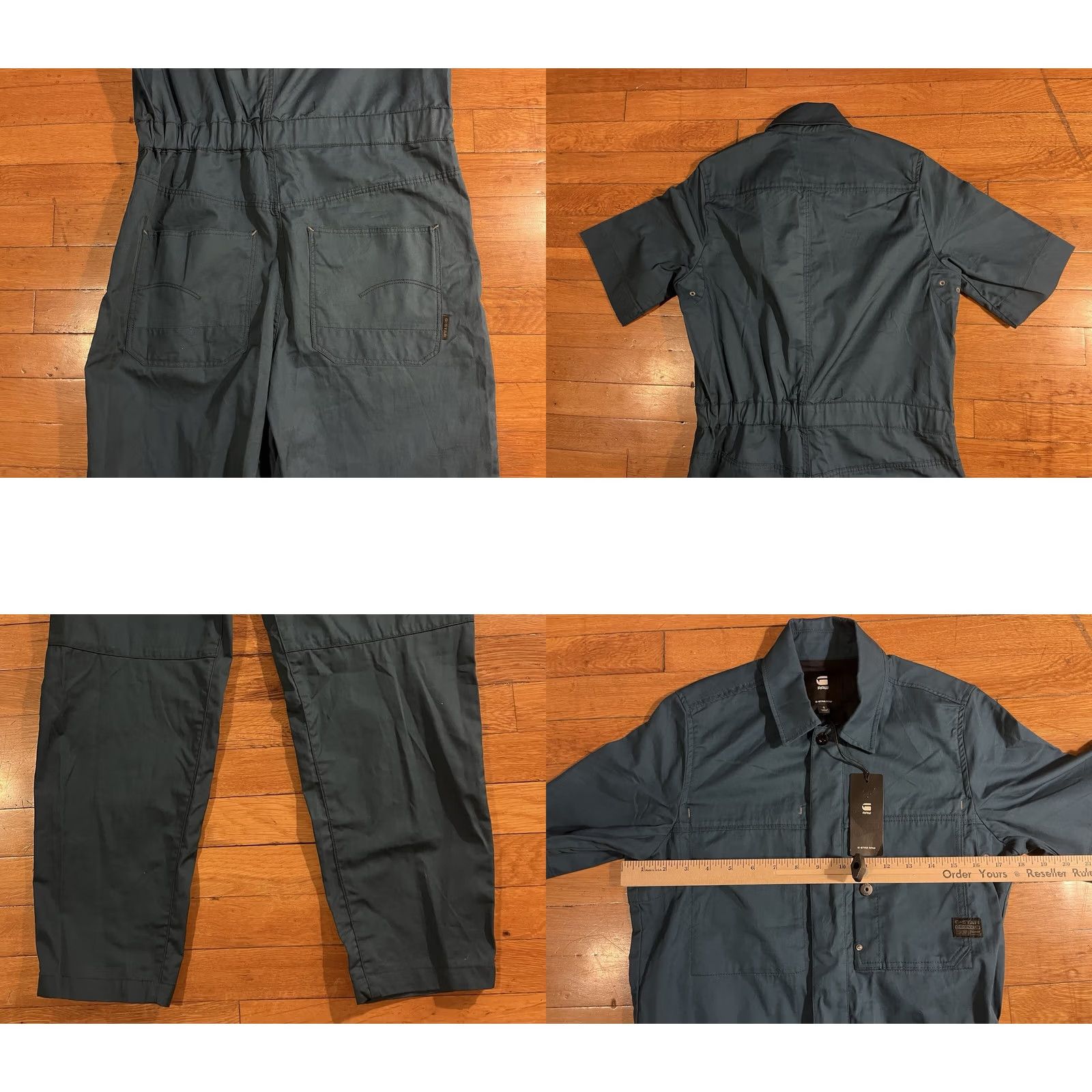 G-Star G Star Raw Twill Army Jumpsuit Women's Small Nitro Blue Shirt? Size 28" / US 6 / IT 42 - 9 Thumbnail