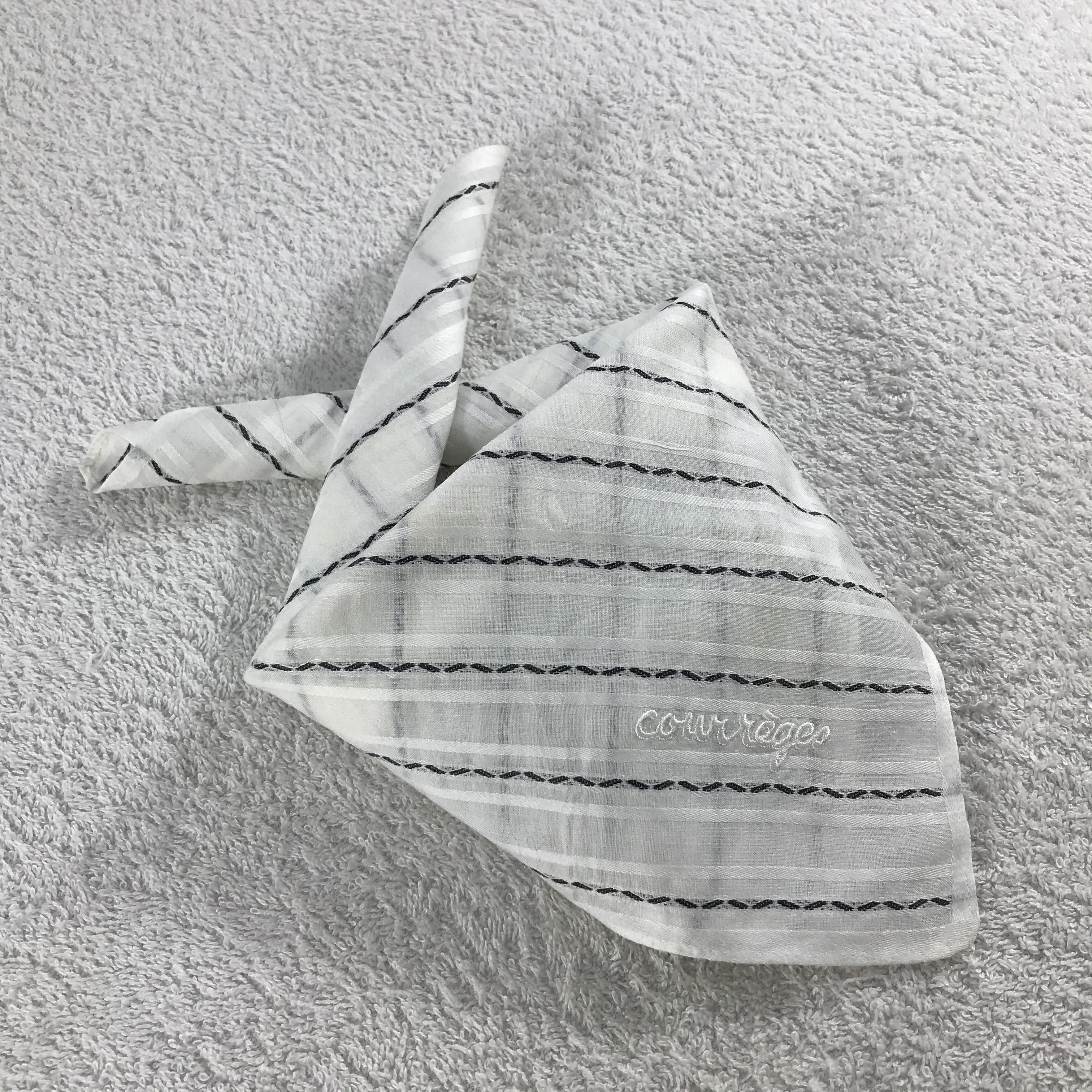 Courreges × Vintage Courreges Bandana / Handkerchief / Neckerchief - S156 Size ONE SIZE - 4 Thumbnail