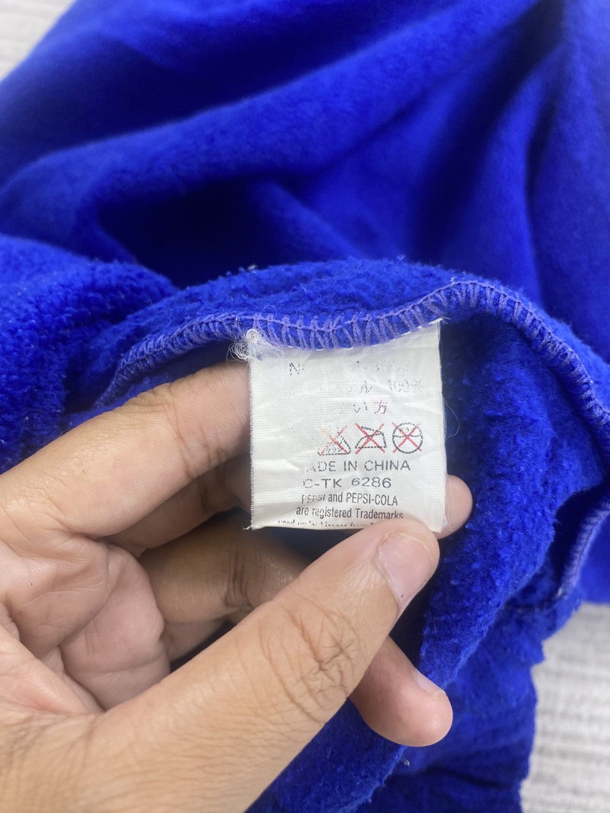 Pepsi × Vintage Vintage Pepsi Cola Embroidery Logo Blue Colour Hoodie Size US M / EU 48-50 / 2 - 10 Thumbnail