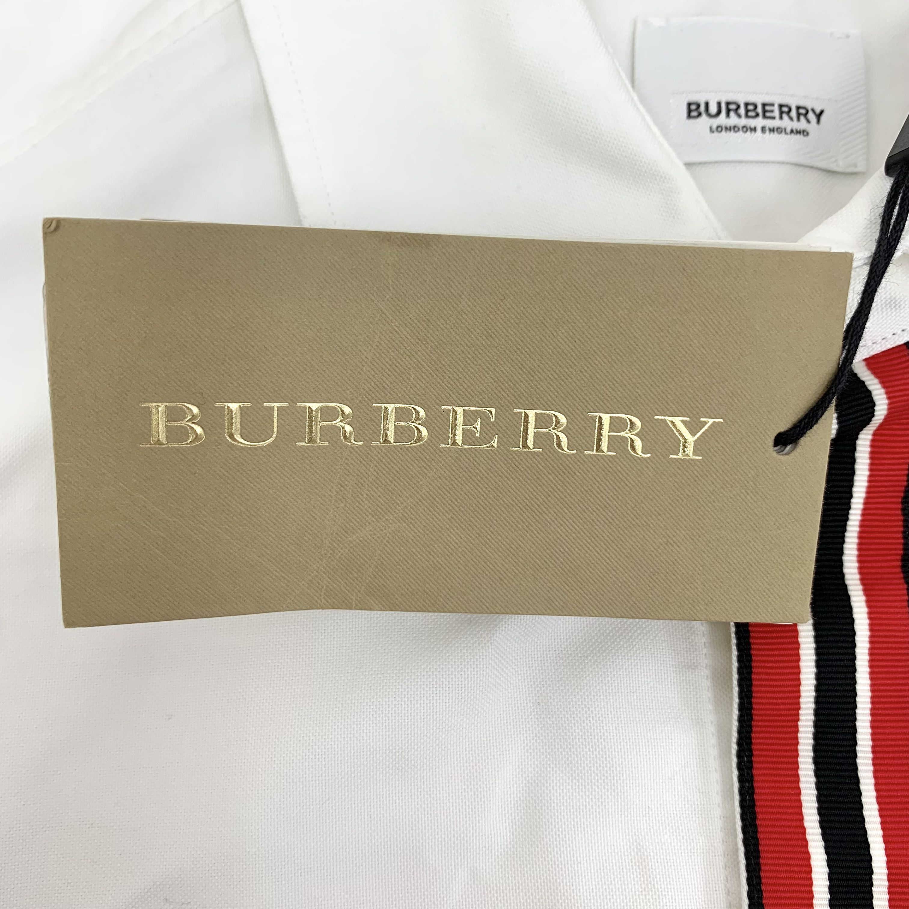 Burberry Burberry Striped Cotton Shirt White (M) Size US M / EU 48-50 / 2 - 6 Thumbnail