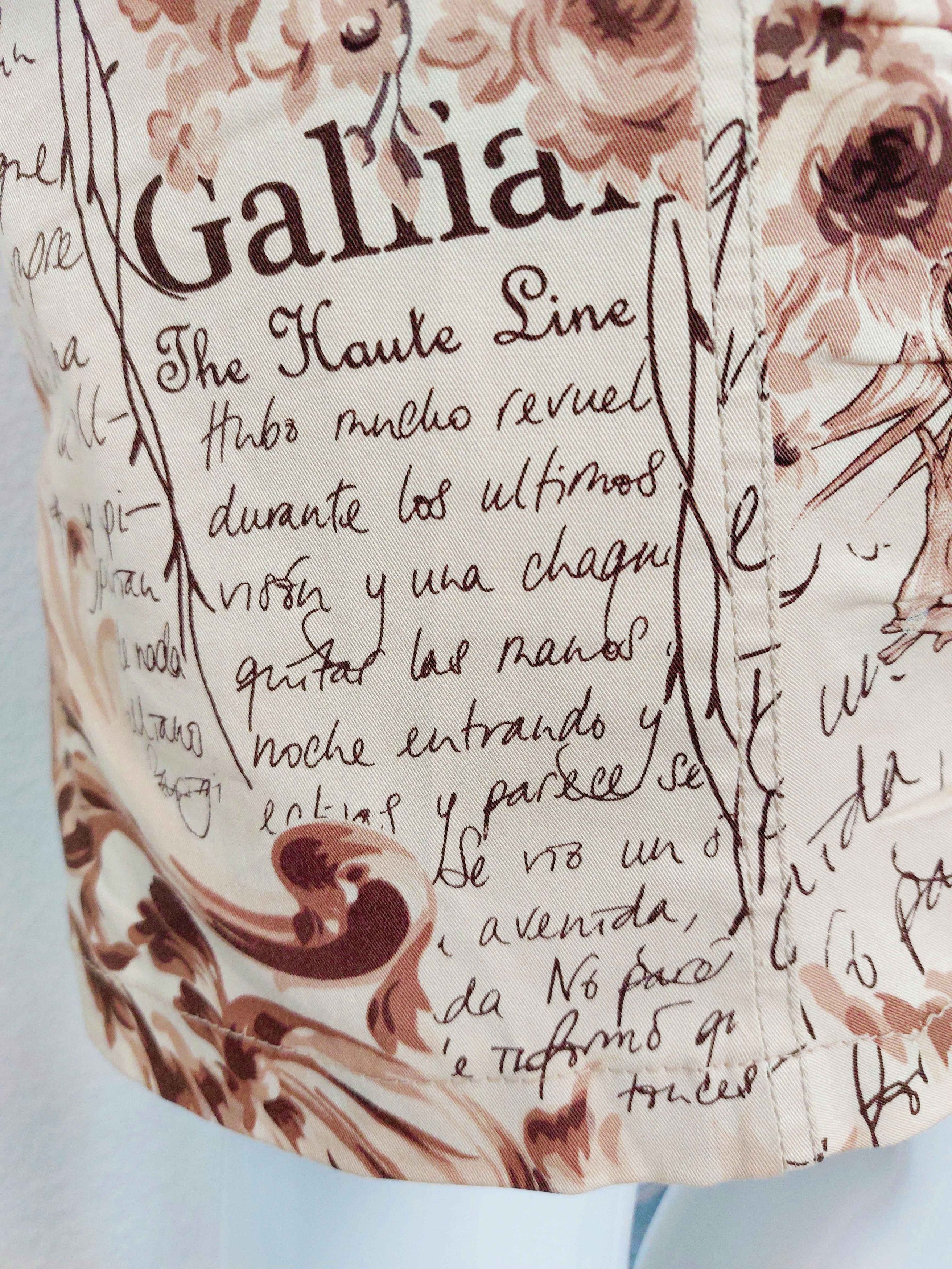 John Galliano John Galliano Gazette Runway Newspaper 2006 Midi Comic Skirt Size 27" / US 4 / IT 40 - 9 Thumbnail